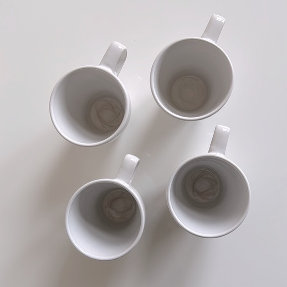 IKEA Fargrik white stoneware mugs, set of 4 - Picture 8 of 11